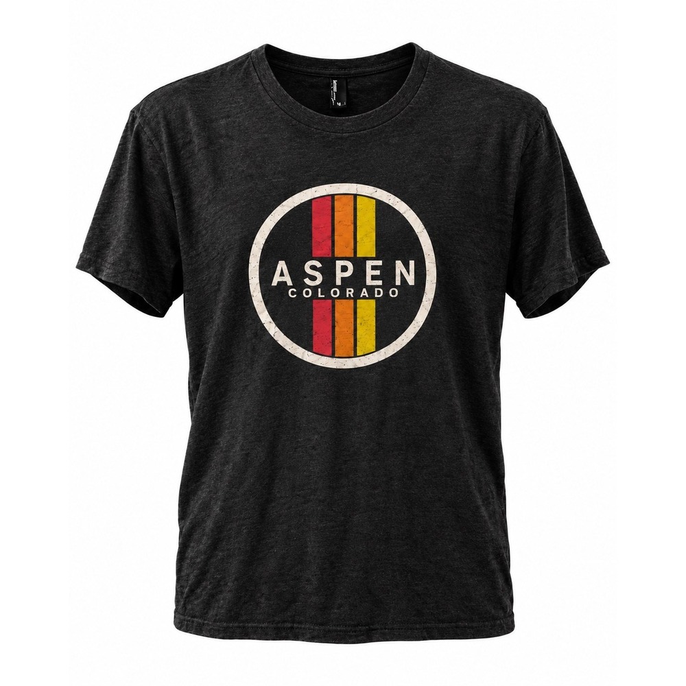 Aspen Colorado Graphic Crew-Neck T-Shirt | Charcoal Heather